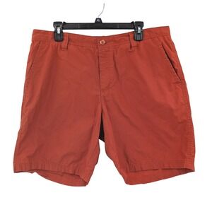 Columbia Men's‎ Cotton Chino Shorts Rust Orange Casual Outdoor Travel 36W
